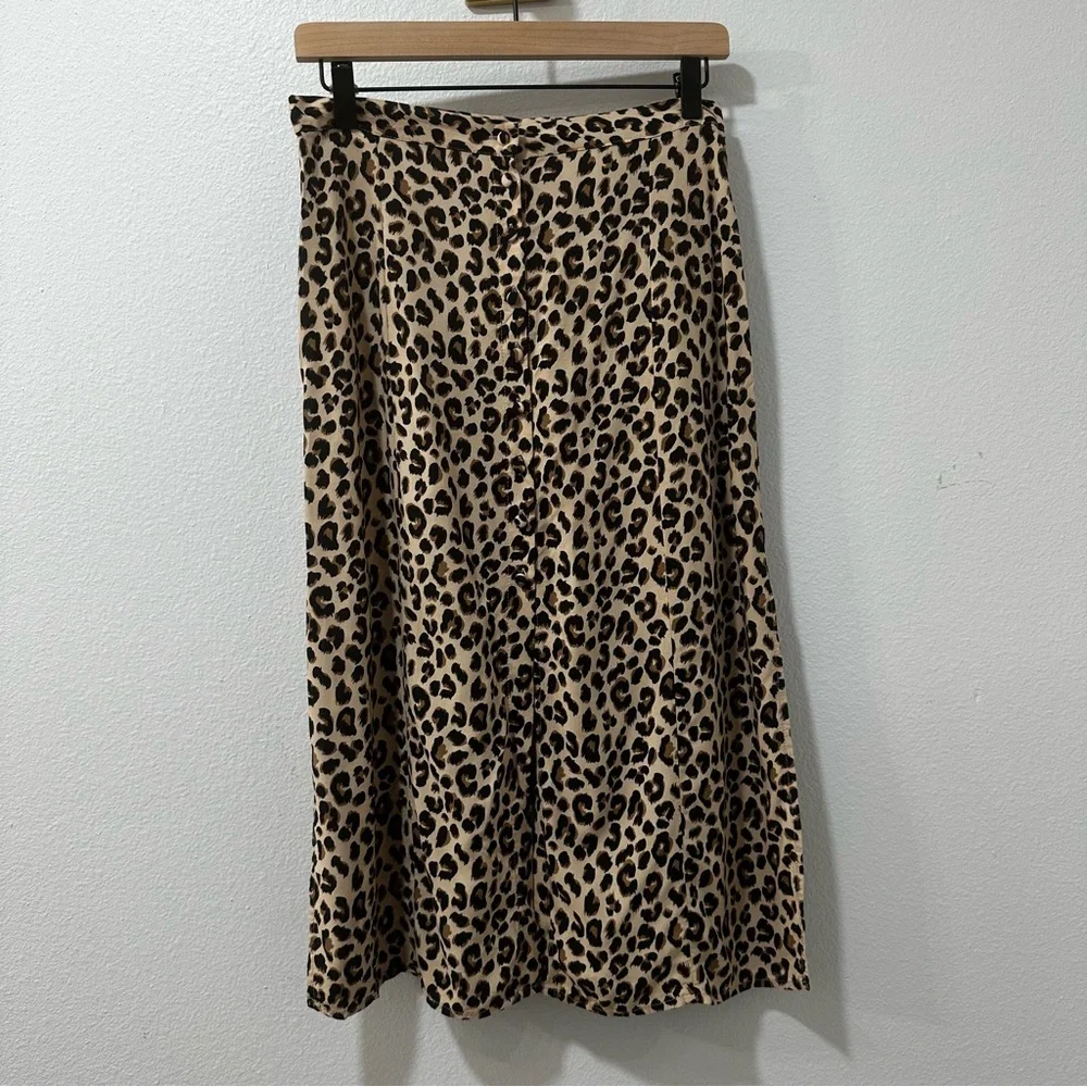 H&M Button Front‎ Midi Skirt 6